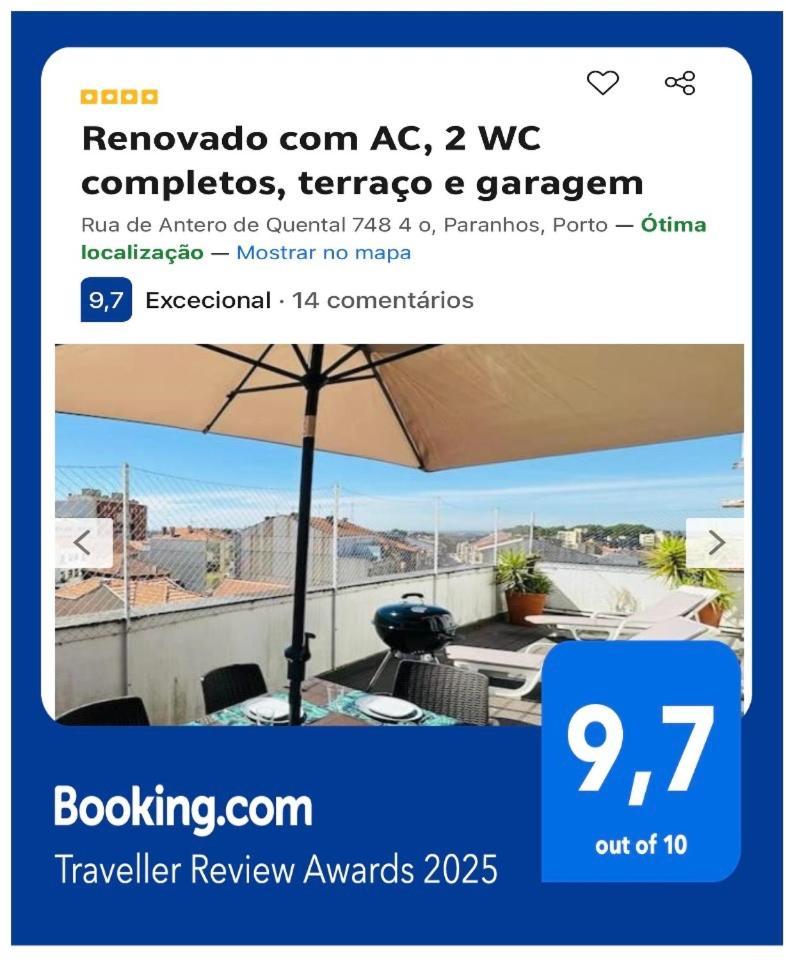 Апартаменты Renovado Com Ac, 2 Wc Completos, Terraco E Garagem Порту Экстерьер фото